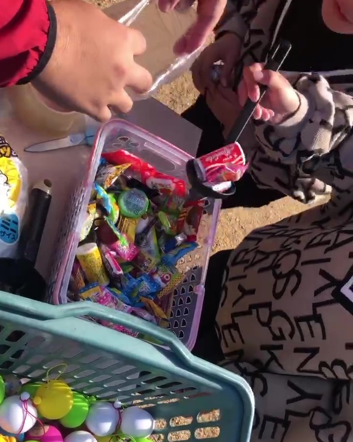 ストラックアウトを楽しむ様子