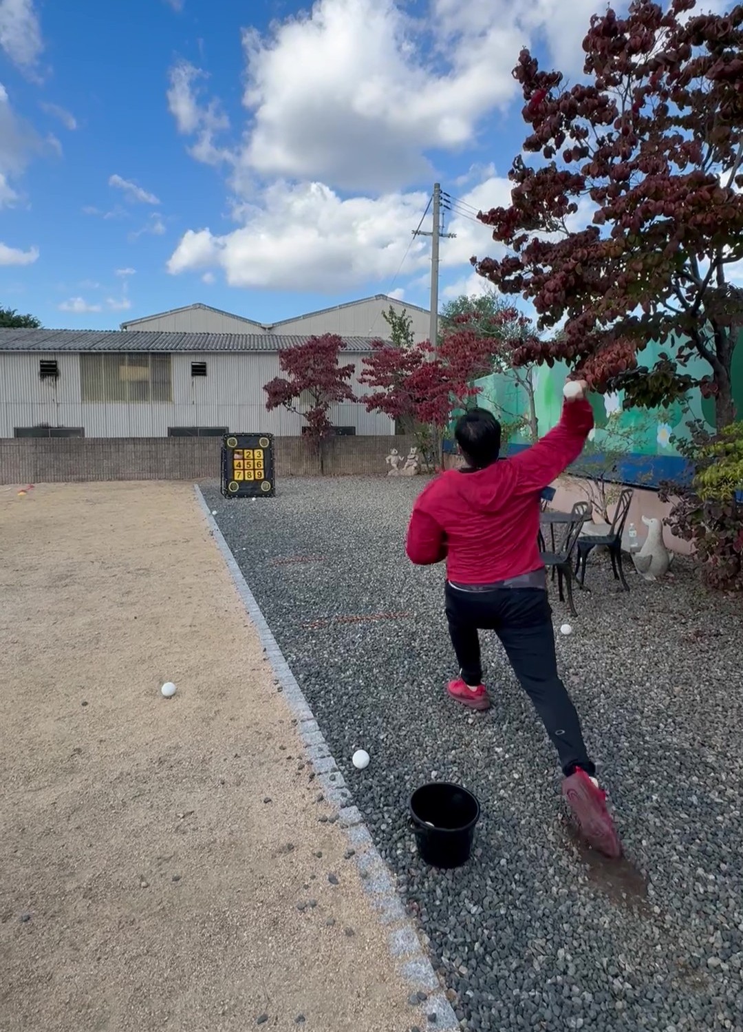 ストラックアウトを楽しむ様子